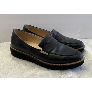 Naturalizer Adiline Size 8.5W Black Platform‎ Loafer Shoe Comfort